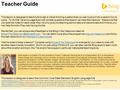 Teacher Guide This lesson is designed to teach kids to ask a critical thinking question that you can’t just put into a search box to solve. To do that,