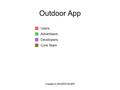 Created by BM|DESIGN|ER Outdoor App Users Advertisers Developers Core Team.