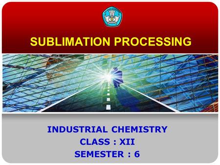 SUBLIMATION PROCESSING