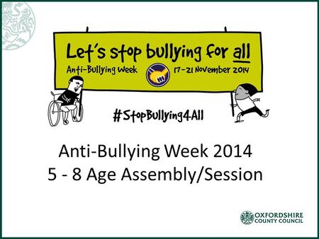 Anti-Bullying Week Age Assembly/Session