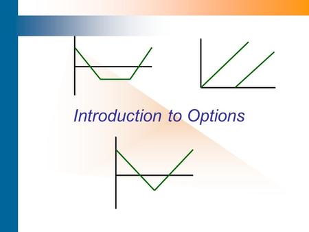 Introduction to Options. Option – Definition An option is a contract that gives the holder the right but not the obligation to buy or sell a defined asset.