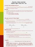 Scarcity, Choice and Cost Chapter Eight Notes Part Two Scarcity, Choice and Opportunity Cost:  _______________, _______________ and __________________.