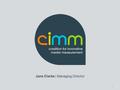 Jane Clarke | Managing Director 1. MISSION R&D coalition of media buyers and sellers collaborating to innovate in: Methods to measure and compare cross-platform.