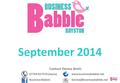 Contact Denise Brett: 07764 657576 (Jayne)www.businessbabble.net Business September 2014.