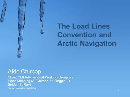 The Load Lines Convention and Arctic Navigation