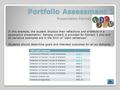 Portfolio Assessment 2 Presentation Format