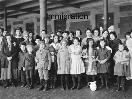 Immigration. Why Did People Emigrate? New arrivals were taken by ferry to the main building at Ellis Island Opened in 1892, the first immigrant to arrive.