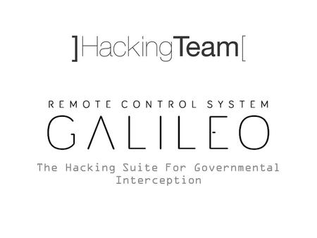 The Hacking Suite For Governmental Interception. Today’s topic: RCS installation vectors.