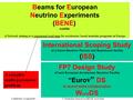 CARESG, 11Apr2006V. Palladino Report on BENE Activities Beams for European Neutrino Experiments (BENE) subtitle: A Network aiming at a consensual road.