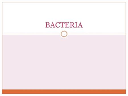 BACTERIA. What are bacteria? Single celled organisms Very small Need a microscope to see Can be found on most materials and surfaces  Billions on and.