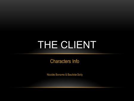 MARK SWAY The main protagonist in this story. While going out to his favourite spot to teach his brother to smoke, a black Lincoln with Louisiana License.