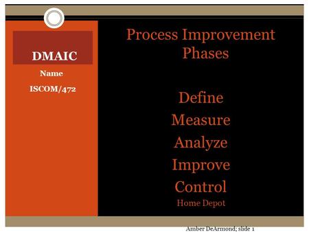 Process Improvement Phases