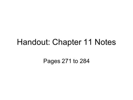 Handout: Chapter 11 Notes Pages 271 to 284. Folds 1.A fold is a bend in rock layers that results from stress 2.Anticline: the oldest layer is in the center.