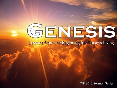 God's Mercy for our Mess Genesis 3:14-24 Genesis 3:14-24.