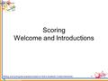 Writing and scoring test questions based on Ohio’s Academic Content Standards Scoring Welcome and Introductions 1.