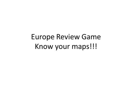 Europe Review Game Know your maps!!!. Name it Big Ben.