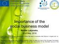 Importance of the social business model