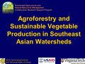 Sustainable Agricultural and Natural Resources Management Collaborative Research Support Program North Carolina Agricultural and Technical State University.