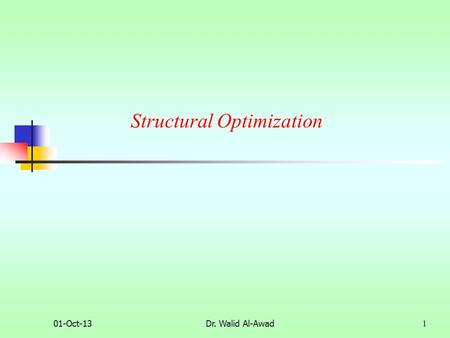 Structural Optimization