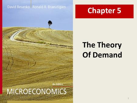 Chapter 5 The Theory Of Demand.