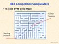 CSUN, Prof. Law 16-cells by 16-cells Maze Starting Position Center Squares.