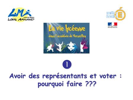 Avoir des représentants et voter :