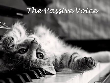 The Passive Voice. I. Make the sentences passive. Use by… only if necessary  Somebody stole a car. A car was stolen.  You need red and green to make.