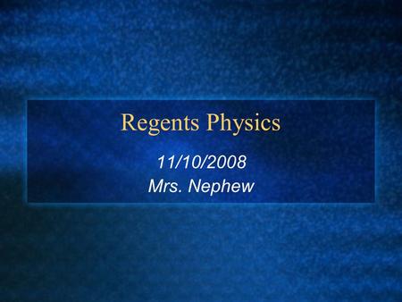 Regents Physics 11/10/2008 Mrs. Nephew. Electric Current The rate at which charge passes a given point in a circuit. Electric Circuit=a closed path along.