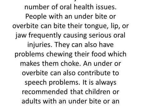 Why do people need braces? People need braces for a variety of reasons. Sometimes children and even adults have crooked teeth that never straighten out.