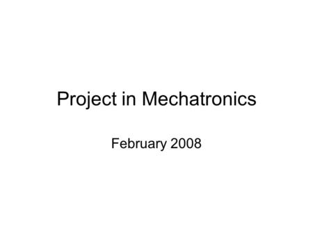 Project in Mechatronics February 2008. Double Aux Drive Hybrid vehicles -> Electric auxilliaries Several of these used intermittently Can be combined,