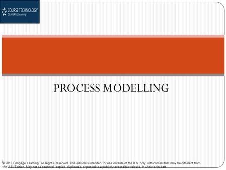 © 2012 Cengage Learning. All Rights Reserved. This edition is intended for use outside of the U.S. only, with content that may be different from the U.S.