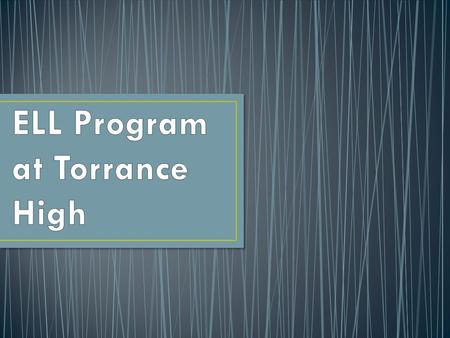 To provide curriculum content for ELL students to ensure an academically challenging schedule. To provide students with the curriculum necessary to.