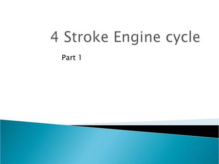 Part 1.  A cylinders displacement is the volume of the cylinder when the piston is at BDC.  It is the sum of the displacement of each cylinder. 