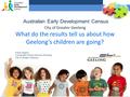 Australian Early Development Census