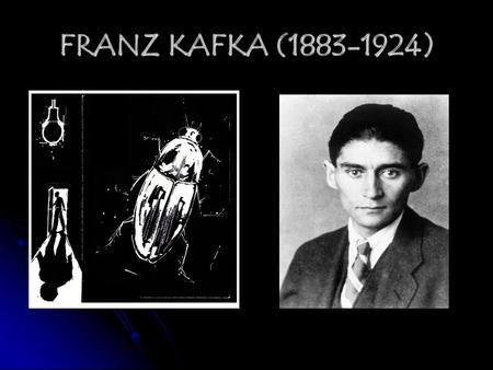 FRANZ KAFKA (1883-1924). Becomes the poster child for Modernist alienation and disoriented anxiety. Becomes the poster child for Modernist alienation.