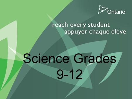 1 Science Grades 9-12. 2 3 “People have different beliefs about what is important for students to learn in the here and now.” Educational Leadership: