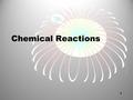 Chemical Reactions 1. Chapter 7 Vocabulary Words Reactant Product Chemical Energy Exothermic Reaction Endothermic Reaction Chemical Equation Mole Ratio.