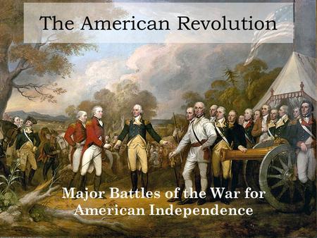 The American Revolution