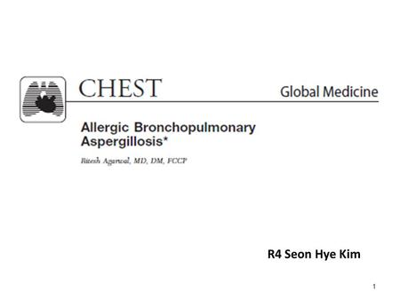 Allergic Bronchopulmonary Aspergillosis (ABPA)