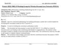 Doc.: IEEE 802.15-00/099r0 Submission March 2000 Khaled Amer, AmerNetSlide 1 Project: IEEE P802.15 Working Group for Wireless Personal Area Networks (WPANs)