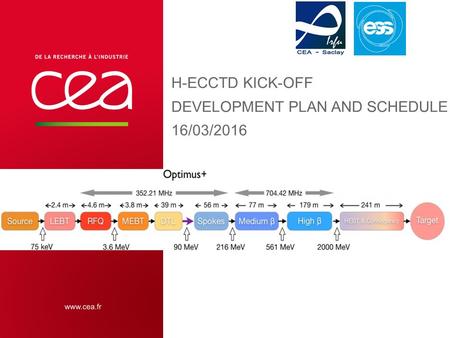 H-ECCTD KICK-OFF DEVELOPMENT PLAN AND SCHEDULE 16/03/2016.