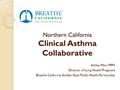 Northern California Clinical Asthma Collaborative Ashley Mevi, MPH Director of Lung Health Programs Breathe California, Golden Gate Public Health Partnership.