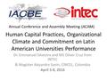 Human Capital Practices, Organizational Climate and Commitment on Latin American Universities Performance Dr. Emmanuel Silvestre and MS Oliver Cruz from.