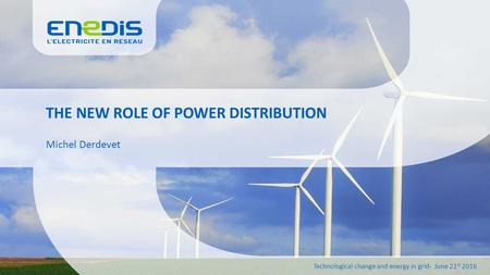 THE NEW ROLE OF POWER DISTRIBUTION