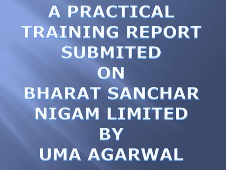 iit is the worlds’ 7 th largest telecommunication company llargest public sector units in India iit provides telecom services with ICT application.