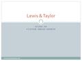 GUIDE TO CUSTOM DRESS SHIRTS Lewis & Taylor www.lewistaylorshirts.com.