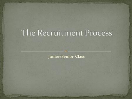 Junior/Senior Class. Overview Keep up G.P.A- should keep above 2.8-higher G.P.A. opens up more doors Find more information about NCAA Clearing HouseNCAA.