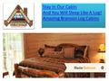 Stay In Our Cabin And You Will Sleep Like A Log! Amazing Branson Log Cabins Stay In Our Cabin And You Will Sleep Like A Log! Amazing Branson Log Cabins.