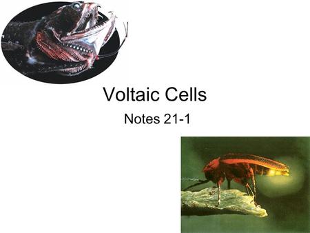 Voltaic Cells Notes 21-1. A.) Spontaneous reaction 1.) In Voltaic Cells (Batteries), when the circuit is closed (turned on) electrons will move from anode.