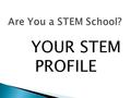 YOUR STEM PROFILE.  What they need to know and be able to do  At what level must performance be demonstrated?  How do we know they know what we want.